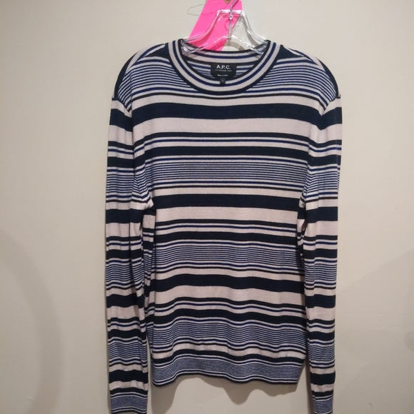APC Striped Merino Wool Sweater - Picture 1 of 5
